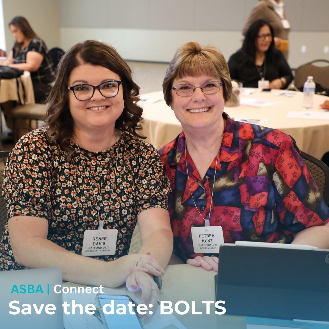 🔧 Save the Date: BOLTS is Back! 🔧 ASBA’s Board Operations &amp; Leadership Training returns in Jan./Feb. Perfect for board members, superintendents and admins.  Registration opens Dec. 16. ow.ly/25q450UgjKx 

#ASBA #LeadershipTraining #BOLTS