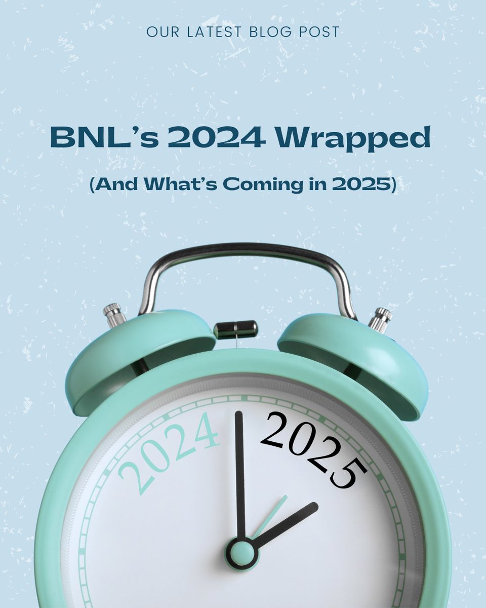 In our latest blog we look back at everything we accomplished here at BNL in 2024, and share our predictions for social media transformations coming in the New Year. 🔮

bnlmediaconsulting.com/blog/bnls-2024…

#bnlsocial #socialmediamanager #socialmediamanagement #newyear