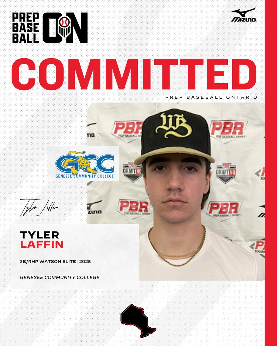 Prep Baseball Ontario (@prepbaseballon) on Twitter photo 🚨𝐂𝐎𝐌𝐌𝐈𝐓𝐌𝐄𝐍𝐓 𝐀𝐋𝐄𝐑𝐓🚨
'25 3B/RHP Tyler Laffin (<a href="/Watson_Baseball/">Watson Elite Baseball</a>) announces his commitment to Genesee Community College.
<a href="/ty_laffinn/">Tyler Laffin</a>| <a href="/GeneseeBaseball/">Genesee Community College</a> 🚨𝐂𝐎𝐌𝐌𝐈𝐓𝐌𝐄𝐍𝐓 𝐀𝐋𝐄𝐑𝐓🚨
'25 3B/RHP Tyler Laffin (<a href="/Watson_Baseball/">Watson Elite Baseball</a>) announces his commitment to Genesee Community College.
<a href="/ty_laffinn/">Tyler Laffin</a>| <a href="/GeneseeBaseball/">Genesee Community College</a>