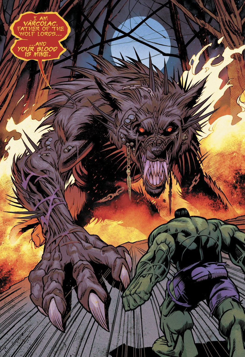 Incredible Hulk (2023) #20 bringing back Vârcolac (Wolf Demon God) from  Werewolf By Night (1998) is fucking crazy and really damn cool., image size:824x1200