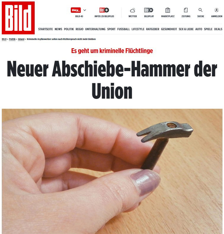 Das Hämmerchen der CDU.