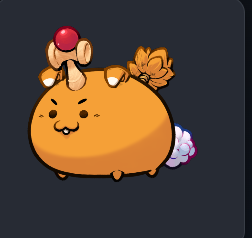 Just rolled a Japanese Axie from @PlayAndKollect on the <a href="/Ronin_Network/">Ronin</a> will keep this one and learn more about axie. !OOH