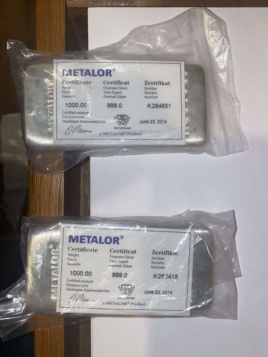 ASerialInvestor's tweet image. Could this silver post get me above 1000 followers before end of 2024.

I share my stacks, feel free to join in with a comment.

Come on #silverstackers ……grow the community🪙🪙🪙🔥🔥🔥🔥

Like
Comment 
Share 
Repost
Follow

I’ll start with this