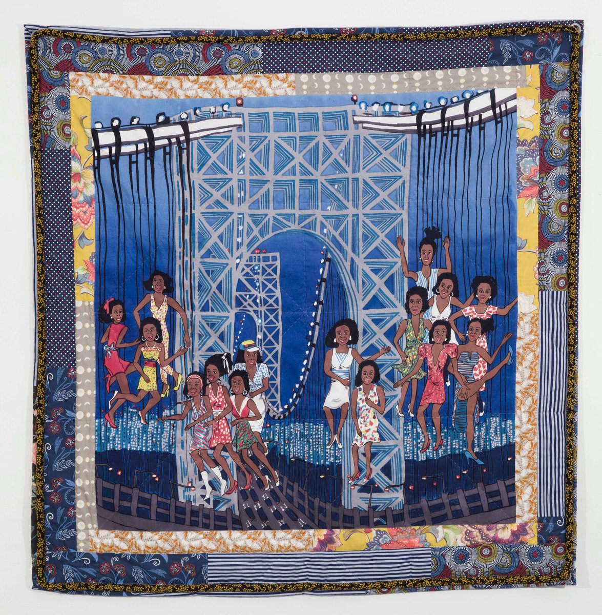 DANCING ON THE GEORGE WASHINGTON BRIDGE II, Faith Ringgold, 2020