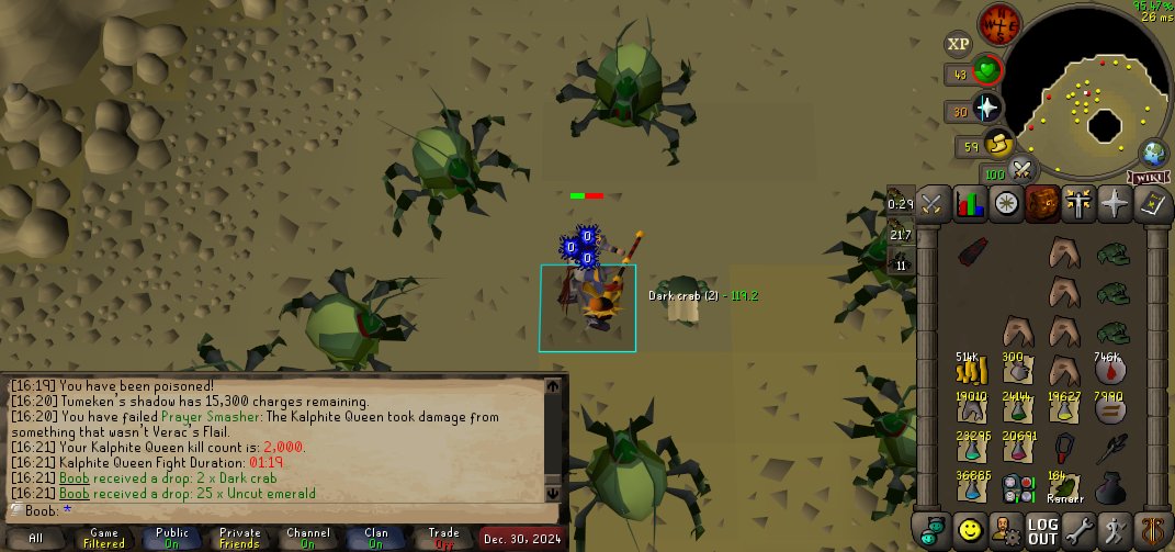 2000 Kalphite Queen slain