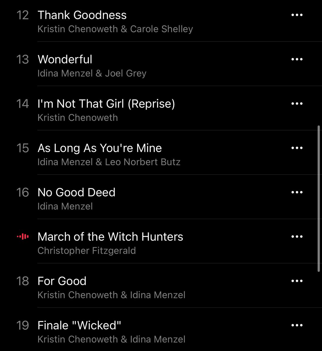 glindaupland's tweet photo. Unpopular opinion but the second act of Wicked actually has the better songs.. https://t.co/eutbgRa6Lb