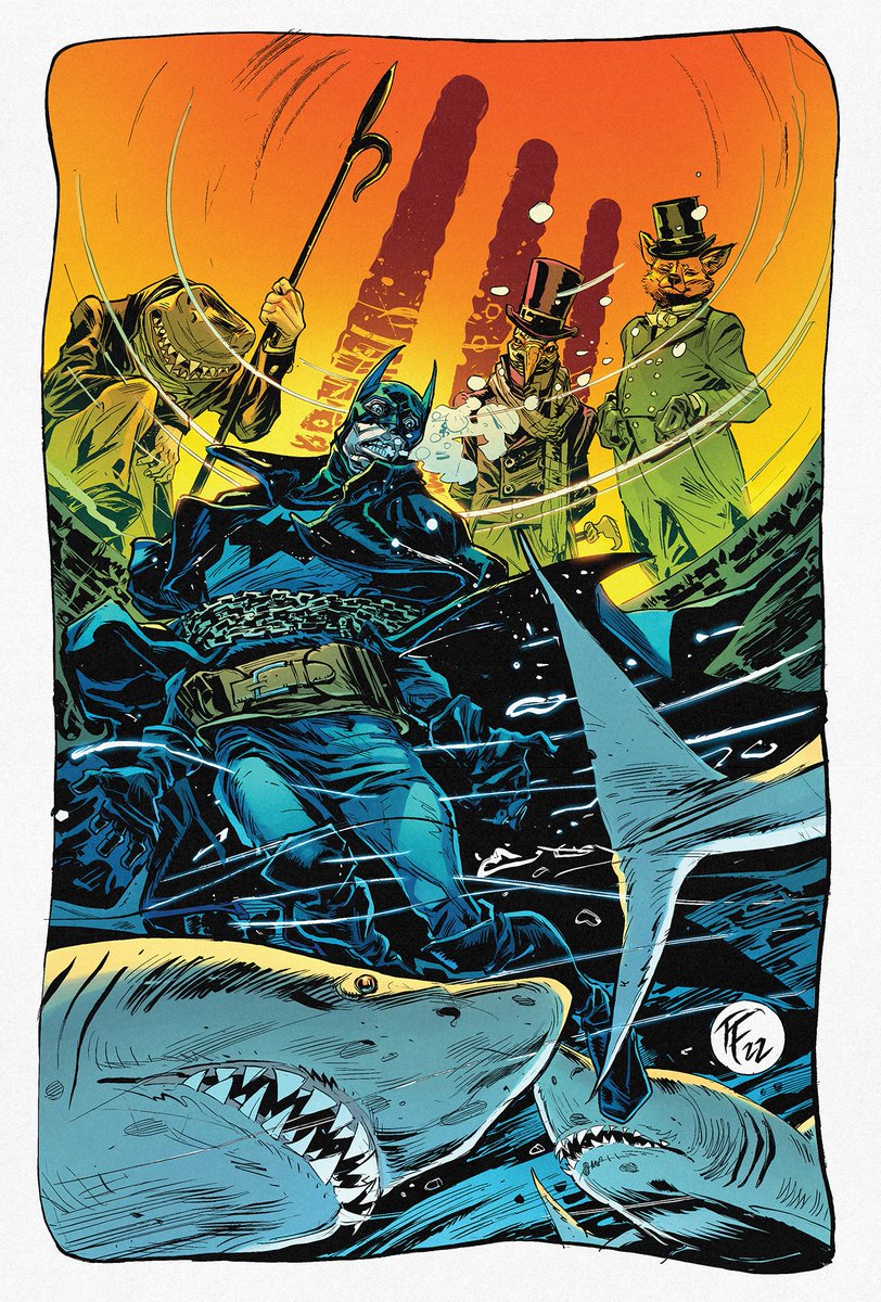Hey everyone! Got this Batman coloring to share today - with the Terrible Trio there in the background.

A fun piece to end the year with! With original line art by the always great Tom Fowler!

#ComicColorist