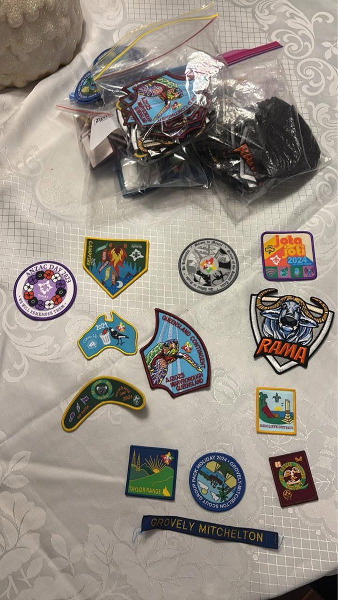 antmahoney's tweet photo. There is just one week remaining until the Australian Scout Jamboree. I will be residing in the Mungomery subcamp and contributing my efforts to pioneering activities at the "Your Action" Base

I have the some of the following badges and to swap so bring your badges
@ScoutsQLD https://t.co/QOLaksO3mg