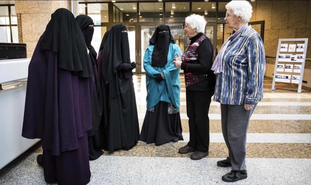 The Netherlands has banned the use of burqas in all public places, including schools, public transport, and hospitals.

Anyone who violate the burqa ban can face fines and even arrest.

The Dutch government described burqas as a threat to national security!
 
￼🇳🇱