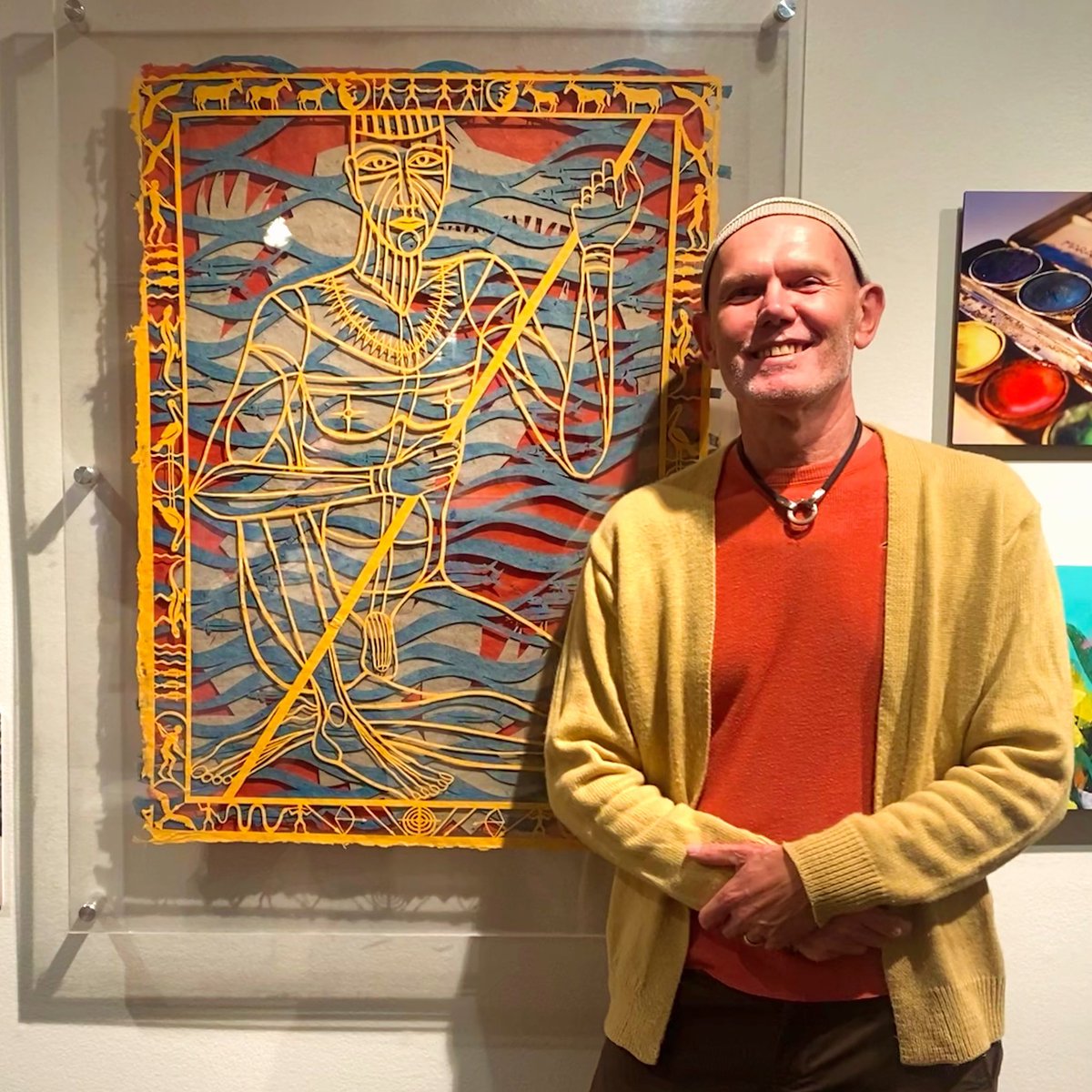 KayWeberArtwork's tweet photo. ArtSpan’s 50th anniversary showcased many artists, and I was honored to feature The Guide, my multilayered paper cutting, at the San Francisco Main Library. The festive event concluded in November! https://t.co/6EBJyFV3y6
