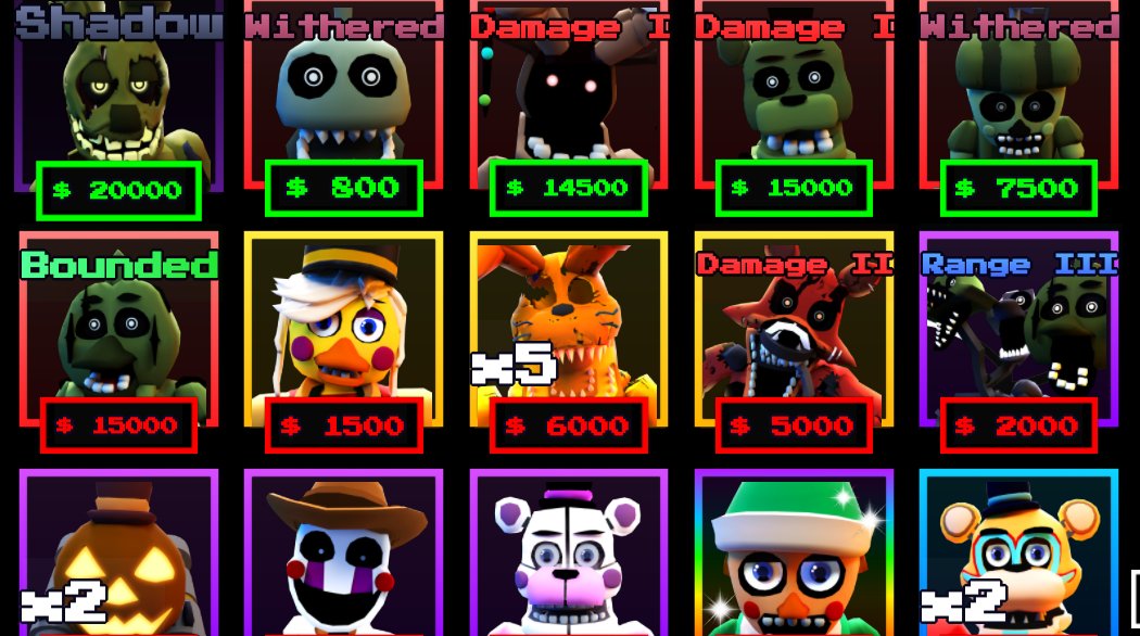 EepinBoi's tweet image. Ok #ROBLOX #RobloxTD community specifically the Fnaf TD I have seen on the experience page is unjust. the Five Nights TD from @FiveNightsTD is a shovel ware glorified mess. all the units have guns and all the designs look on each unit look like playdough (1/4)