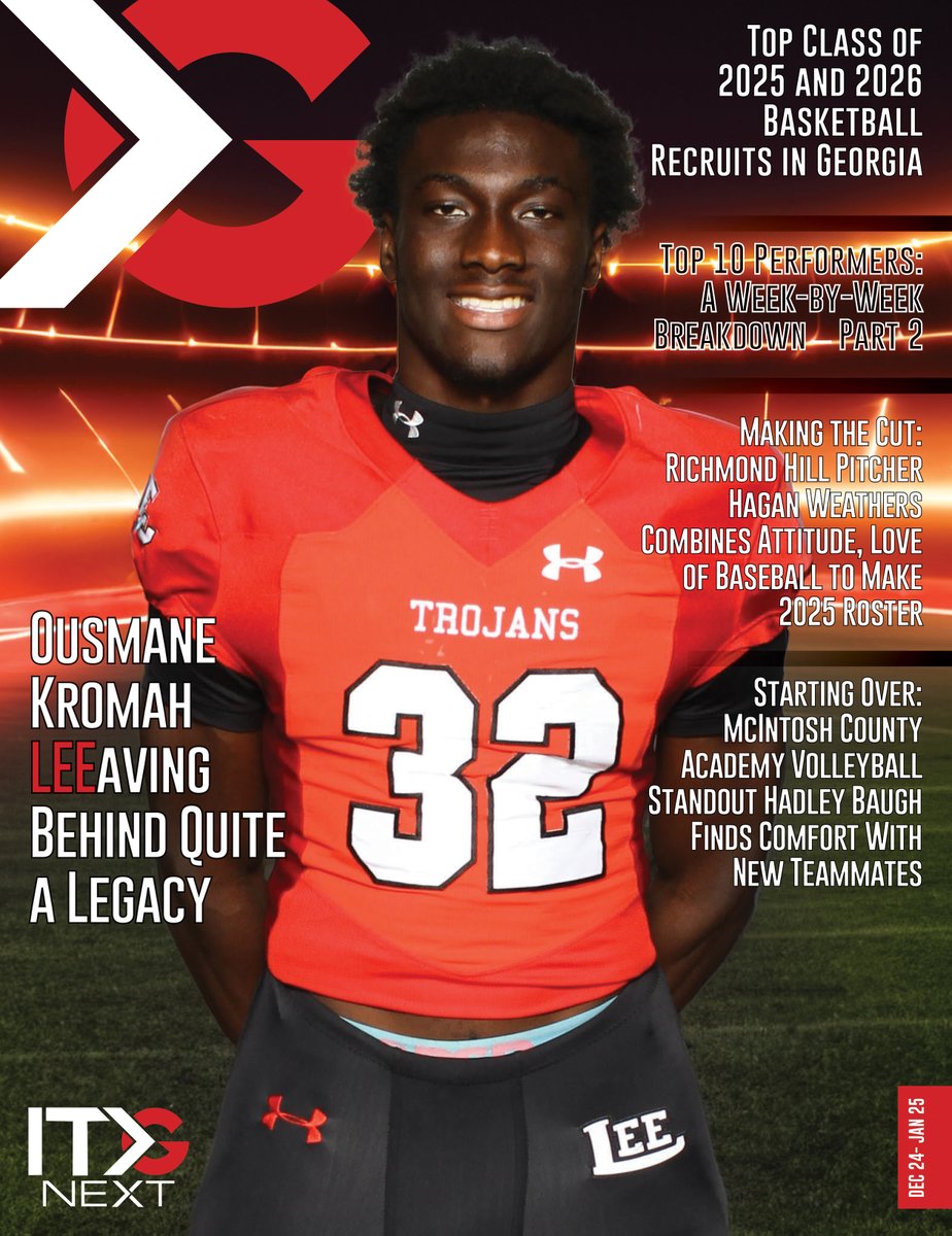 ITG Next - Georgia (@itgnext_georgia) on Twitter photo Lee County High School running back <a href="/OusmaneKromah05/">Ousmane Kromah</a> graces the cover of our South Georgia magazine! 🤩
👉 Read his story (and flip through the rest of the December/January 2024-2025 issue) here: itgnext.com/itg-next-south…
<a href="/LeeAthletics1/">LEE ATHLETICS</a> <a href="/rockerlee229/">The Rocker Lee</a> Lee County High School running back <a href="/OusmaneKromah05/">Ousmane Kromah</a> graces the cover of our South Georgia magazine! 🤩
👉 Read his story (and flip through the rest of the December/January 2024-2025 issue) here: itgnext.com/itg-next-south…
<a href="/LeeAthletics1/">LEE ATHLETICS</a> <a href="/rockerlee229/">The Rocker Lee</a>