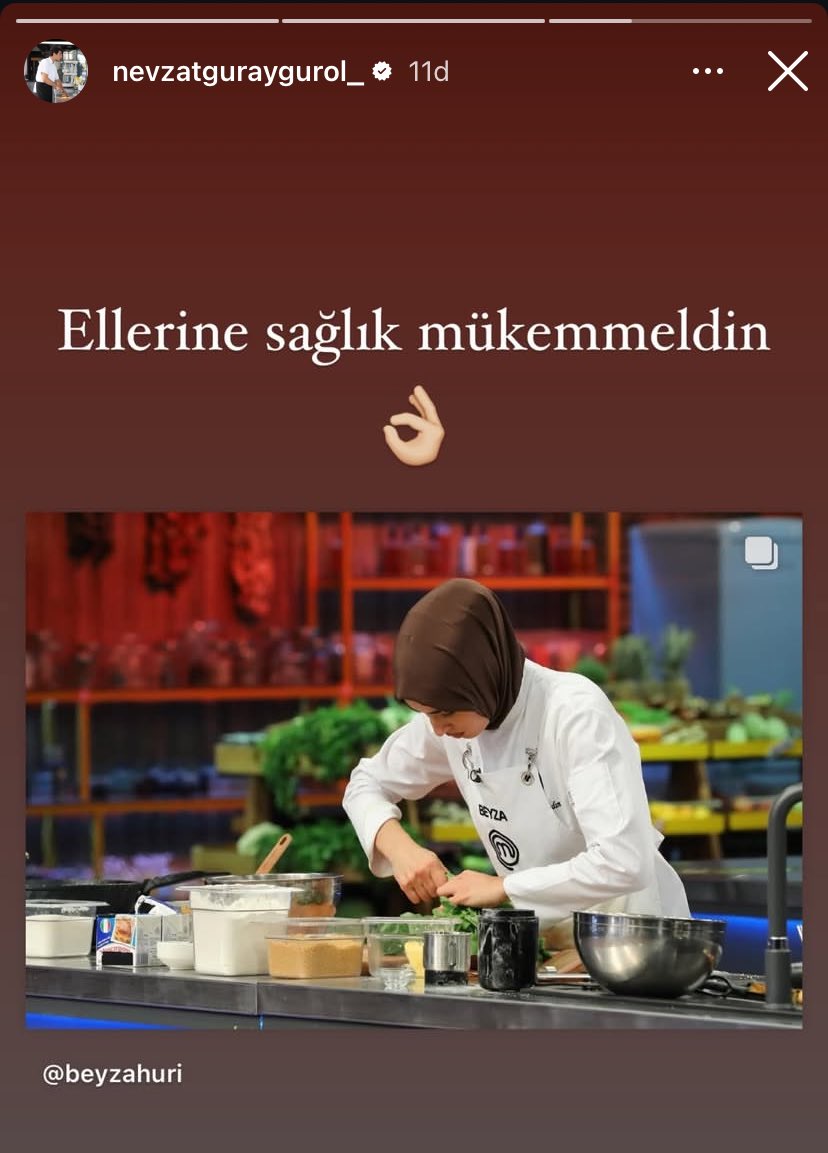 kimseye veda storysi paylaşmayan muratcan ve nevzat beyzayı paylaşmış beyza öyle bir yarışmacı işte 🫶

#MasterChefTürkiye