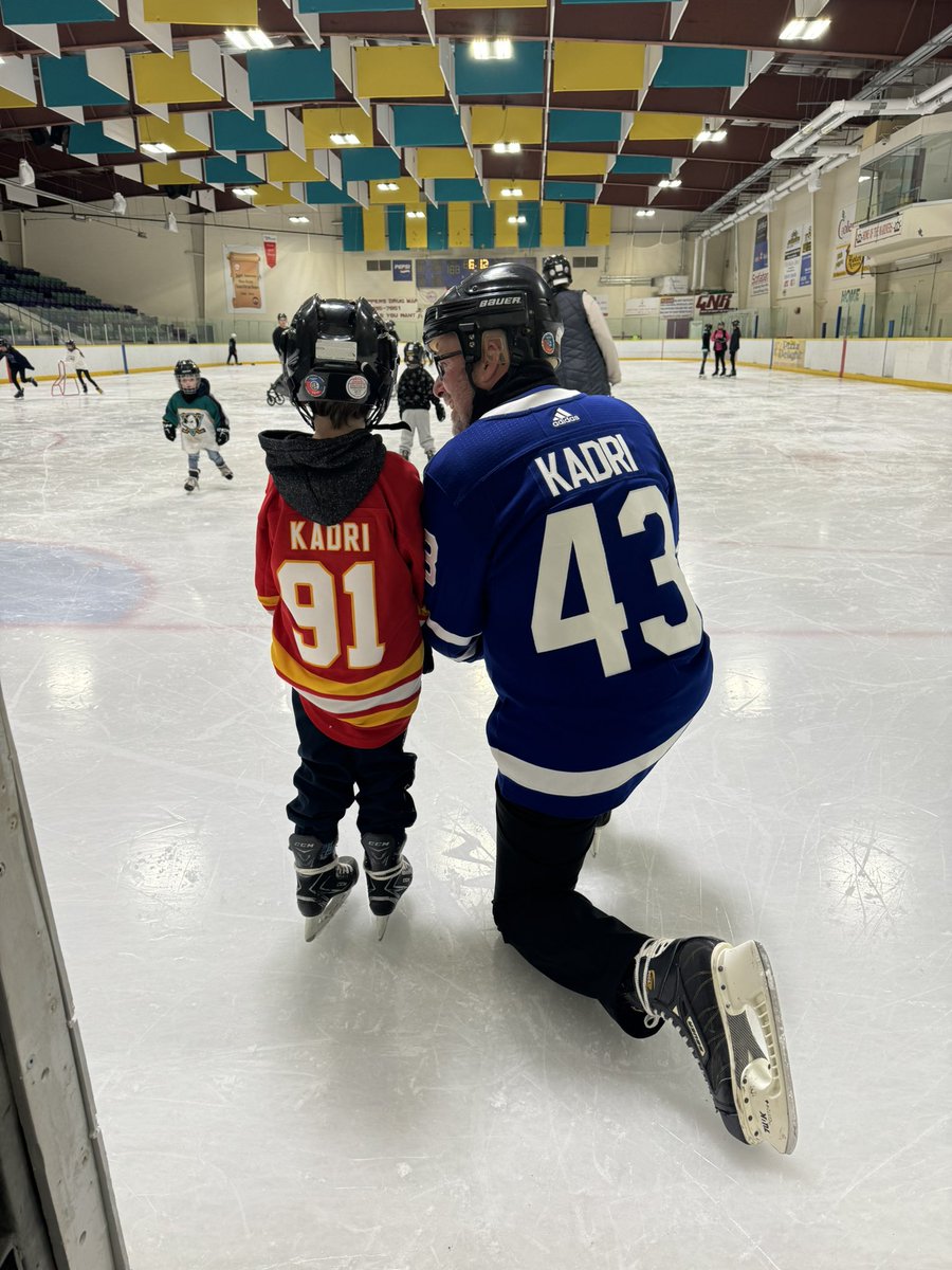 brianbutton28's tweet image. Nice having little Kadri home and getting a chance to take him for a skate! @43_Kadri