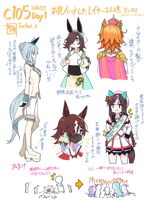 冬コミでお見かけしたレイヤーさん達を勝手に描いたやつ
#c105
#C105_cos 