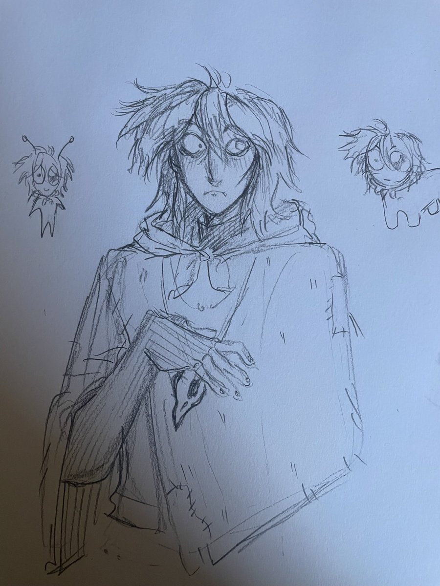 SkulCrow's tweet photo. soren freaking baltimore sketch
runnung out of captions

#camphereandthere https://t.co/w4TG6R4Yk4