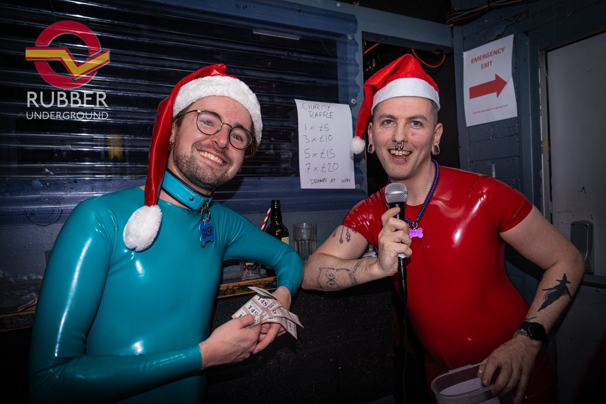 Rubber Underground (@rubberundergrnd) on Twitter photo Thanks to everyone that made our Christmas event a huge success! Our charity raffle raised ÂŁ850 which will be donated to <a href="/PositiveEast/">Positive East</a>
We wish you all a very happy 2025 and we will see you at our next event on the 10th of January! đź–¤
rubber-underground.london
<a href="/RubbermenLdn/">Rubbermen of London</a> Thanks to everyone that made our Christmas event a huge success! Our charity raffle raised ÂŁ850 which will be donated to <a href="/PositiveEast/">Positive East</a>
We wish you all a very happy 2025 and we will see you at our next event on the 10th of January! đź–¤
rubber-underground.london
<a href="/RubbermenLdn/">Rubbermen of London</a>