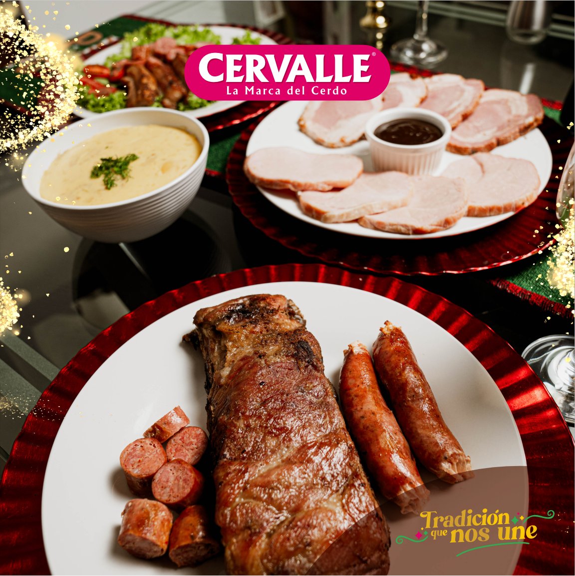 ¡Qué mejor forma de cerrar este año que disfrutando el sabo de nuestra deliciosa costilla san luis acompañada de chorizos charrúa! 😍🤤
Cervalle, tradición que nos une 💚🩷

#Cervalle #CarneDeCerdo #ElSaborQueTeHaceAuténtico #Navidad