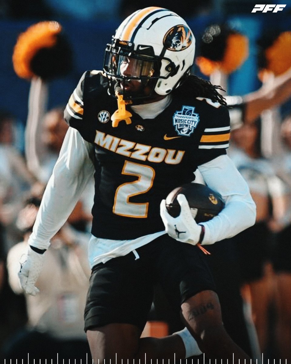 PFF College (@pff_college) on Twitter photo Missouri WR Marquis Johnson in the Music City Bowl:
🐯 7 REC
🐯 122 YDS
🐯 1 TD
<a href="/MizzouFootball/">Mizzou Football</a> Missouri WR Marquis Johnson in the Music City Bowl:
🐯 7 REC
🐯 122 YDS
🐯 1 TD
<a href="/MizzouFootball/">Mizzou Football</a>