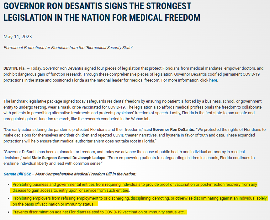 You know where you'll never have to worry about complying with mandatory masks or vaxes?
Guess.