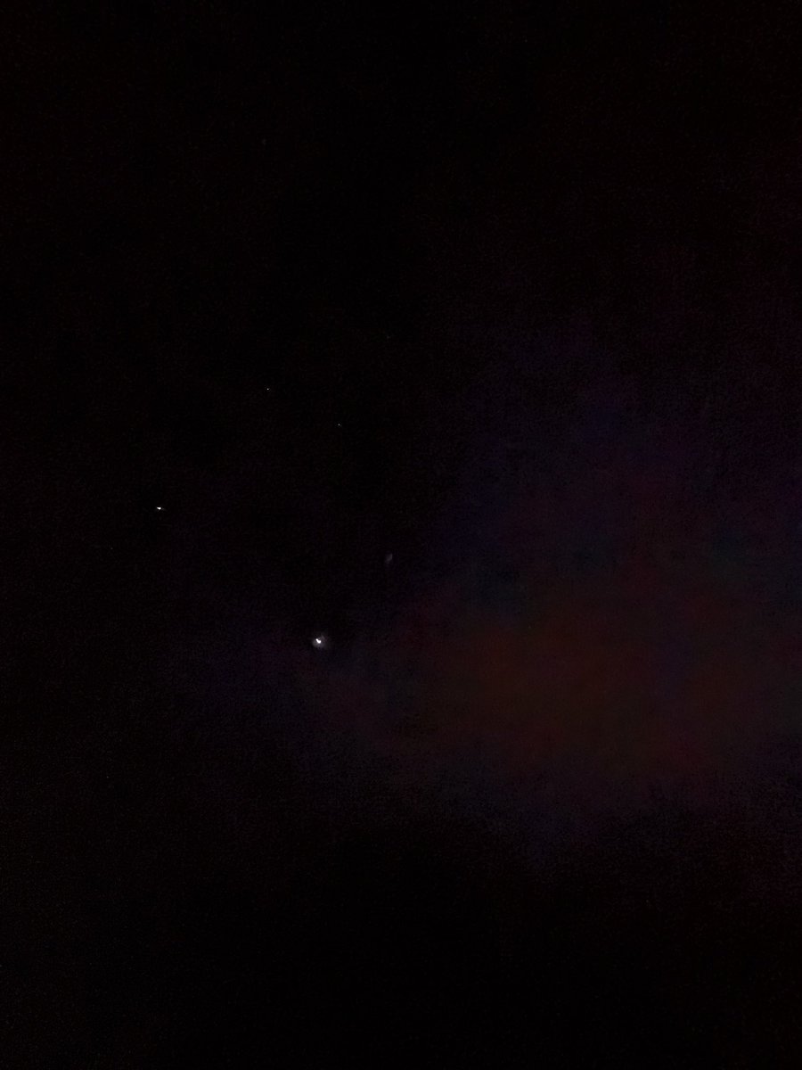 sonicanta's tweet photo. #Jupiter shines in the #East nestled in a clear dark #Vermont sky full of star momentarily unobscured by clouds with perhaps illumination by electromagnetic light https://t.co/E1tS9fP7s2