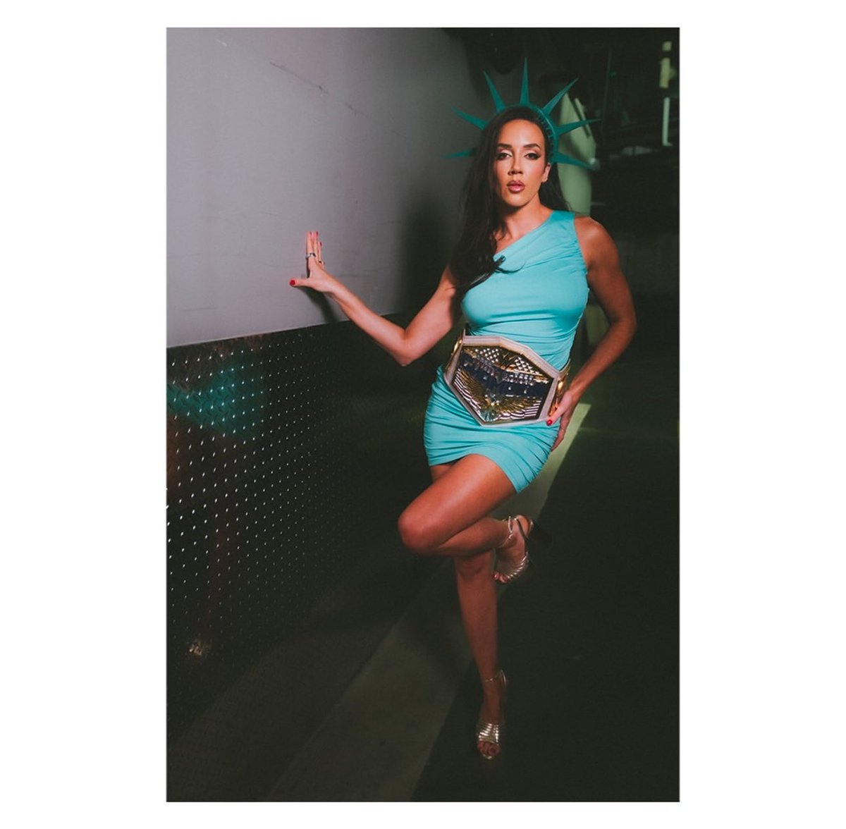 Lady Liberty is serving.