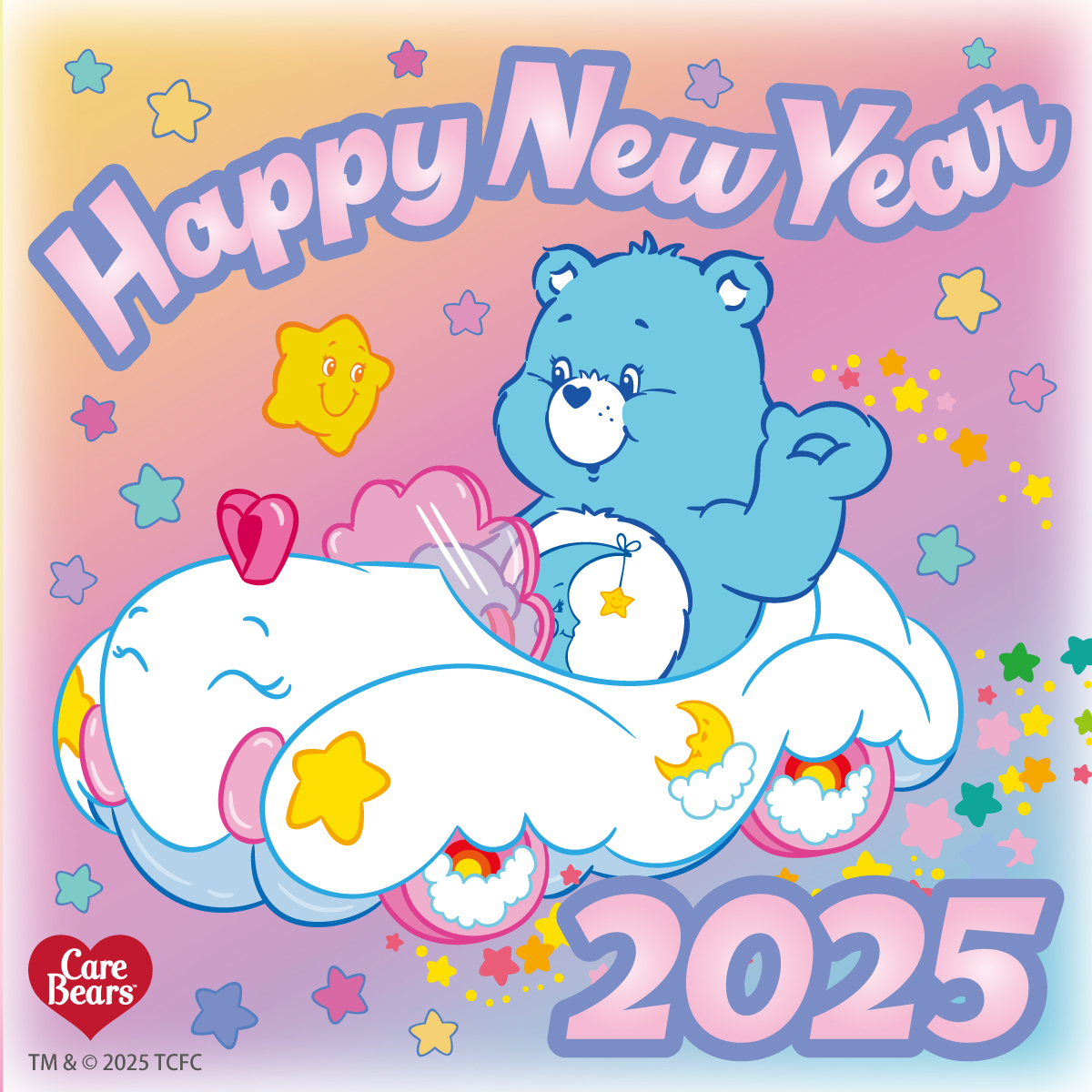 🌈今日は #元日 🌈 ＃ベッドタイムベア が新年をお知らせ🥳❣️ 素敵な