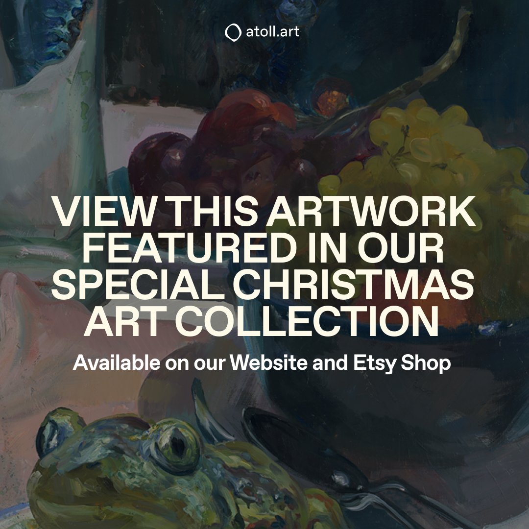 Day 6 of our 12 Days of Christmas Series! Check out our previous posts for gifts 1-5 

Today's present is "After the Dance. Still life" (2024) by Konstantin Lupanov! 

The original painting, as well as its giclée prints, are available on our website and Etsy!