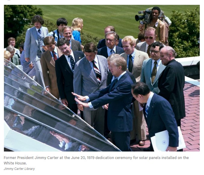 Bambooshooti™ 🇺🇸🥁🌊😷💉🌻 on X: "#ResistanceEarth #BlueEarth One of Jimmy Carter's most enduring contributions were his efforts toward energy efficiency. He wanted the U.S. to get 20% of its energy from solar power