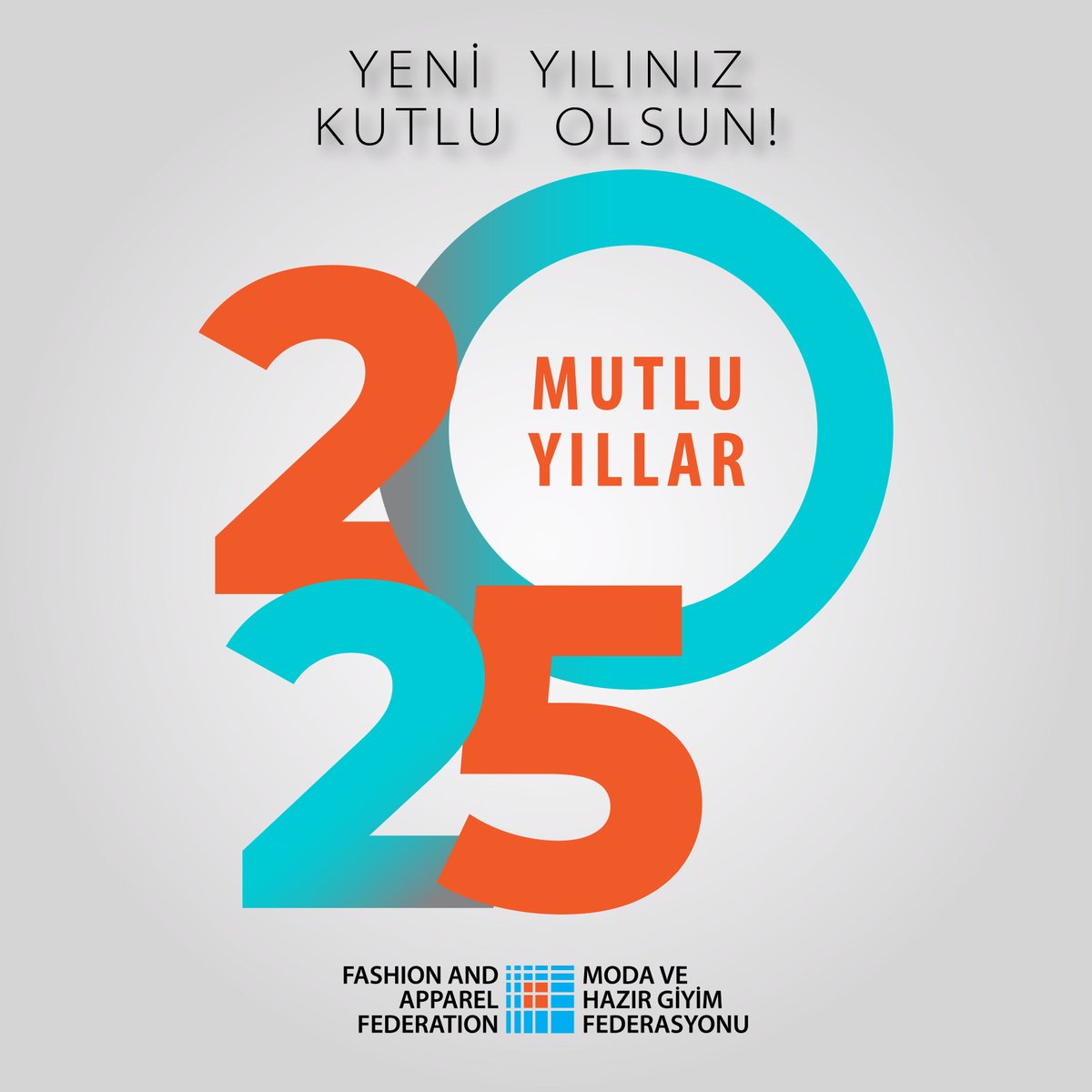 Yeni yılınızı yürekten kutlar; 2025’in daha güzel bir dünyaya adım attığımız, tüm insanlığa umut, barış ve sevgi getiren, sağlık, mutluluk ve huzur dolu bir yıl olmasını dilerim.
 
Hüseyin Öztürk
Moda ve Hazır Giyim Federasyonu (MHGF)
Yön. Krl. Bşk.
 
#YeniYıl #MutluYıllar