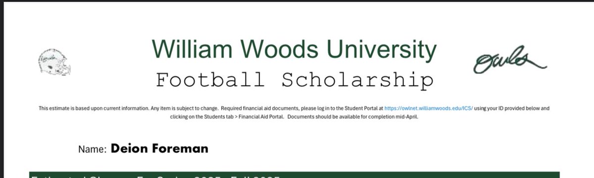 Blessed To Receive an Offer From William Woods University 🦉