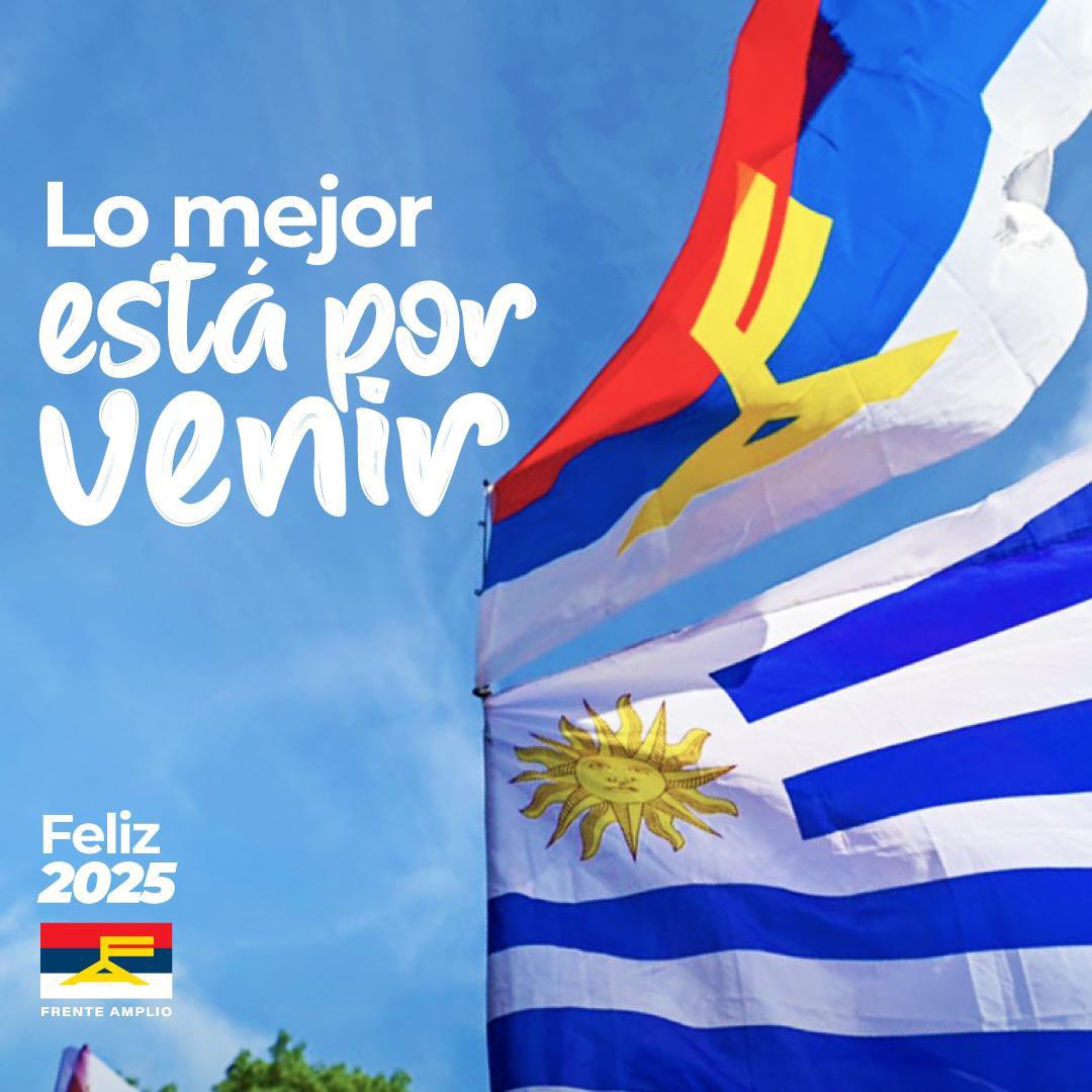 El Uruguay que tanto soñamos está a punto de convertirse en realidad 🇺🇾

Estamos comenzando un nuevo capítulo lleno de oportunidades 🤩 el futuro que construiremos juntos y juntas comienza ahora, y es contigo 🙌

¡Feliz 2025! 🎉