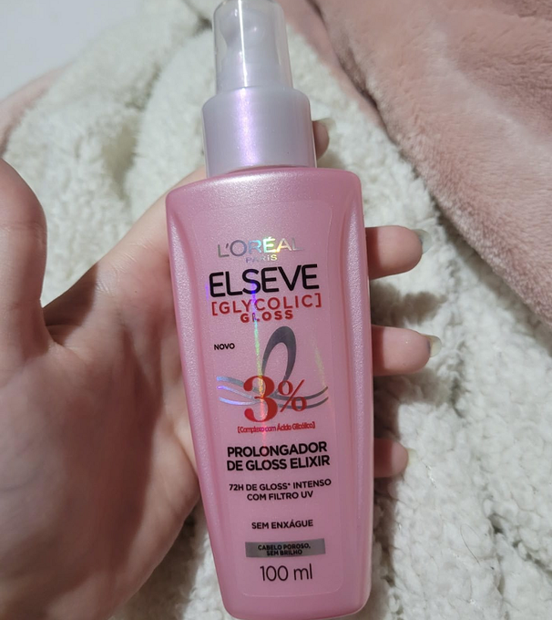 L’Oréal Paris Elseve Sérum Capilar Elixir Prolongador de Gloss Glycolic Gloss, 72 Horas de Duração, 100ml