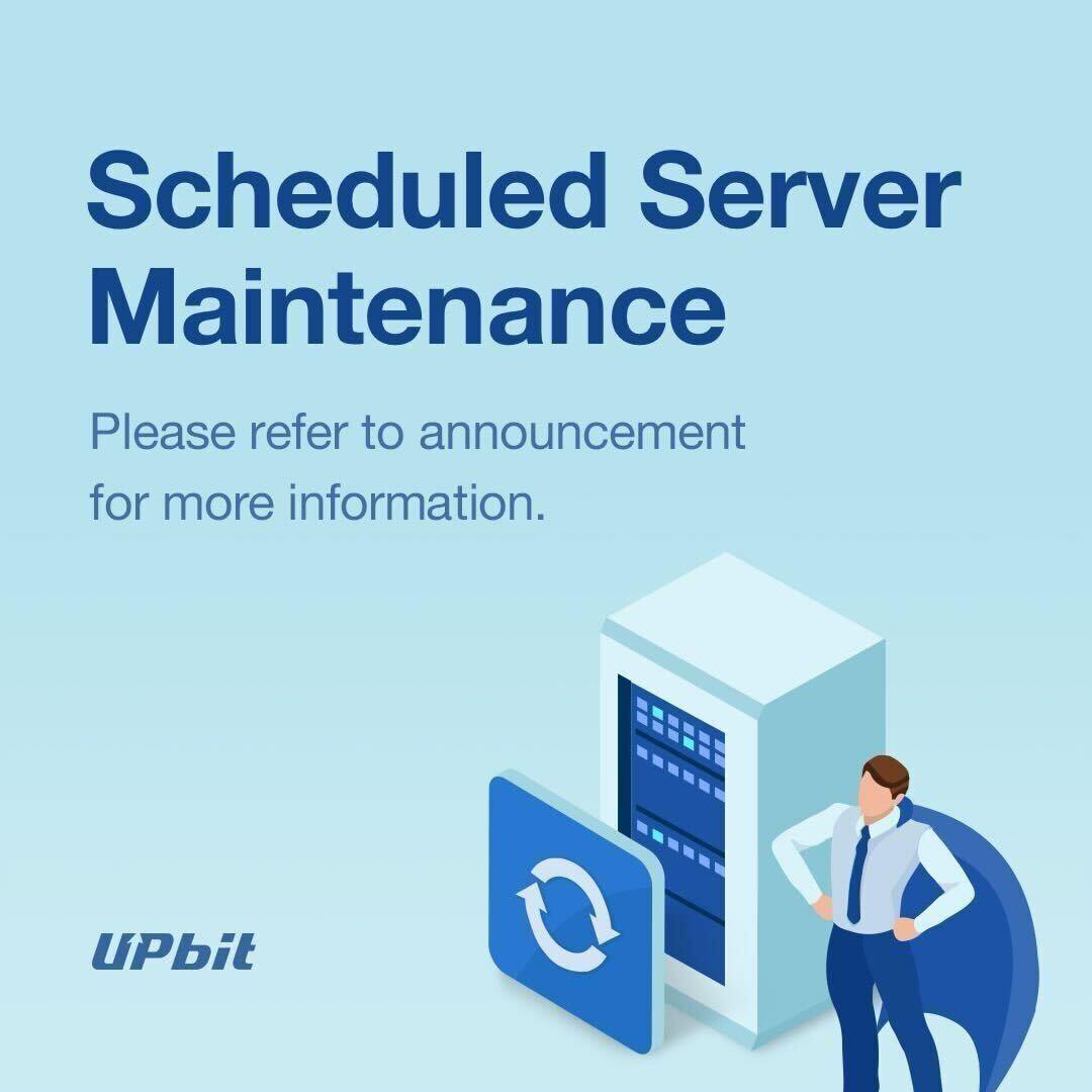 upbitglobal's tweet photo. Dear Traders,
For improved trading experience, we will perform scheduled server maintenance.

Schedule
• 01:00 1 Jan 2025 ~ (approximately for 6 hours), Singapore Time
• Maintenance duration might vary. We will announce again upon completion.
• Digital asset withdrawal/deposit will be suspended from 19:00 31 Dec 2024 to 07:00 1 Jan 2025 (Singapore Time).

Impact
• Unable to place orders in all markets.
• Upon the completion of the maintenance, pending requests (deposit, withdrawal, trade) will resume, sequentially.
*Existing open orders will remain unless they fall into the condition of Order Cancellation below.

Order Cancellation
*For investor protection, open orders with the following conditions will be cancelled.
• Buy orders with the price higher than the last traded price before 01:00 1 Jan 2025 (Singapore Time).
• Sell orders with the price lower than the last traded price before 01:00 1 Jan 2025 (Singapore Time).

Please refer to the notice for further info https://t.co/xluOcsxnOF

Thank you.
Upbit Team.