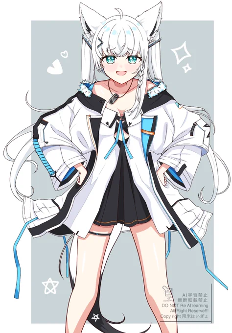 「どうですか?白上に似合うと思いませんか?」ドヤァ描き納め!ツリーに透過PNG#絵フブキ 