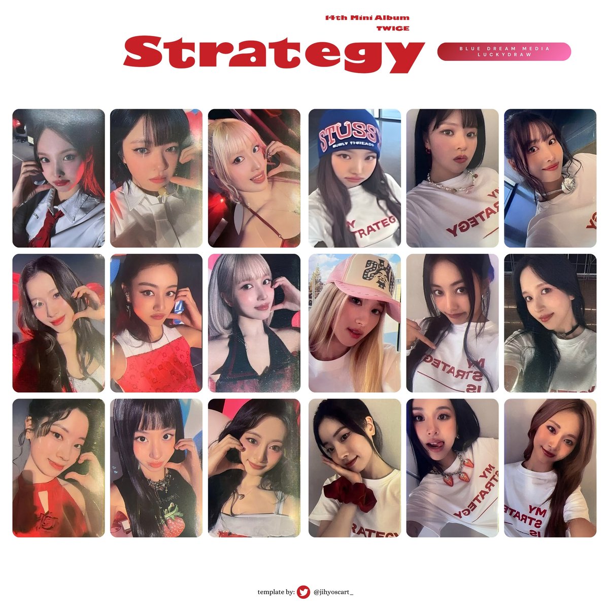 TWICE THE 14th MINI ALBUM〖STRATEGY〗: LUCKYDRAW PHOTOCARDS