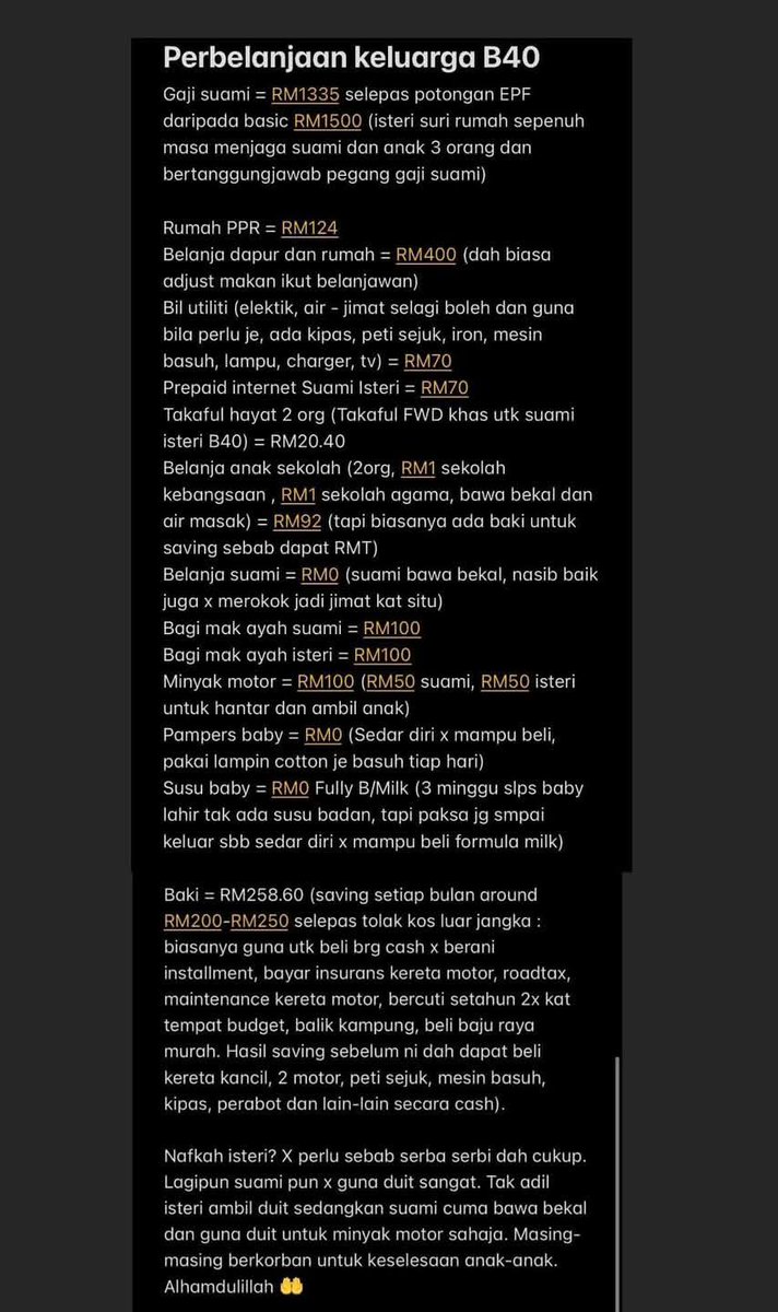 JulesJulietta's tweet photo. Bagusnya mereka siap masih bagi both parents duit belanja, macam ikat perut betul ni, I need to start  jimat too but of course kena adjust la the amount ikut income. starts 1 Jan 2025! https://t.co/FSdABYFdi9