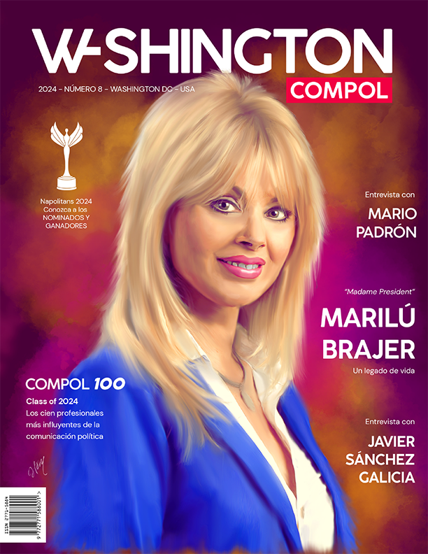 La revista Washington COMPOL se enorgullece en presentar su 8.ª edición. 
bit.ly/WCOMPOL8a ⬅️ 

EN LA PORTADA: <a href="/MariluBrajer/">Marilu Brajer</a>

ENTREVISTAS CON: <a href="/sanchezgalicia1/">Javier Sánchez Galicia</a> <a href="/MarioPadron/">Mario Padrón</a> <a href="/gslavinsky/">Gabriel Slavinsky</a> 

ADEMÁS: 
COMPOL 100 - Clase 2024. 
NAPOLITANS 2024. 
¡Y mucho más!  

#Compol