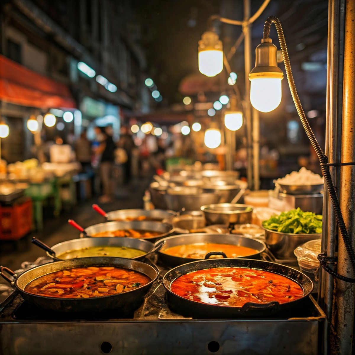 5. Bangkok, Thailand

Renowned for its street food. Dishes like Pad Thai, Tom Yum, and green curry showcase the best of Thai cuisine.