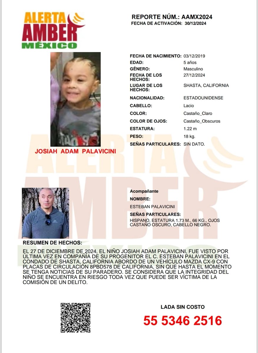 AAMBER_mx's tweet photo. #AlertaAMBER solicita su apoyo y RT para la búsqueda y localización del niño JOSIAH ADAM PALAVICINI de 5 años de edad. https://t.co/qNyenPkbhe