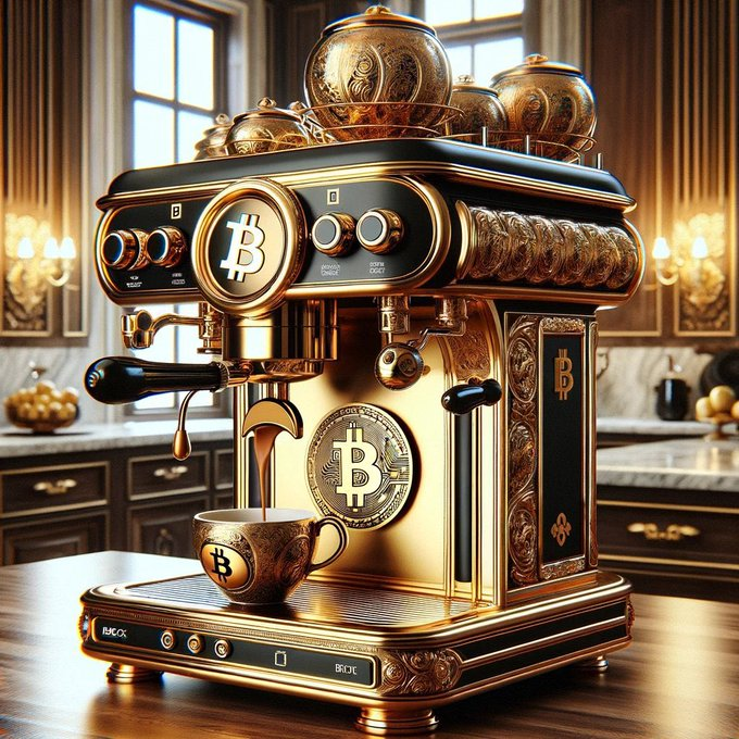 Heidygtd's tweet photo. Drink the most expensive cup of coffee in history, a cup of coffee is equivalent to one BTC🥰🥰 https://t.co/ZGWtJUda98
