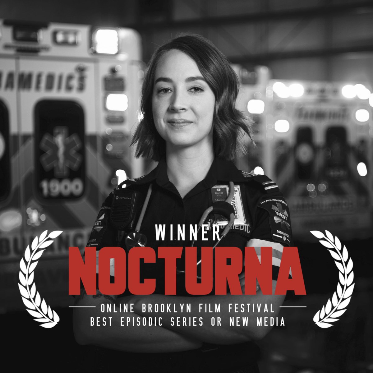 FahrenheitFilms's tweet image. Paramedics: Emergency Response, Season 7, was recently selected as Best Episodic Series at The 2024 Nocturna Brooklyn Film Festival!