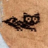this is a 1000 year old embroidery of a cat 😭