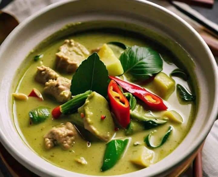 PelHov's tweet photo. Green Curry paste https://t.co/LChlIbmUBw