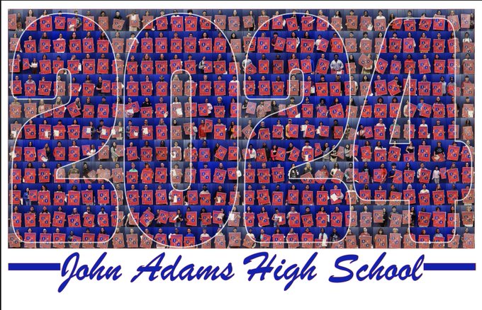 Adams High School is proud to announce, the JA Class of 2024 earned a 92.48% Graduation Rate.  This is the 10th straight year the JAHS grad rate has eclipsed the state average. Amazingly, the Class achieved a grad rate higher than the state average in every demographic category.