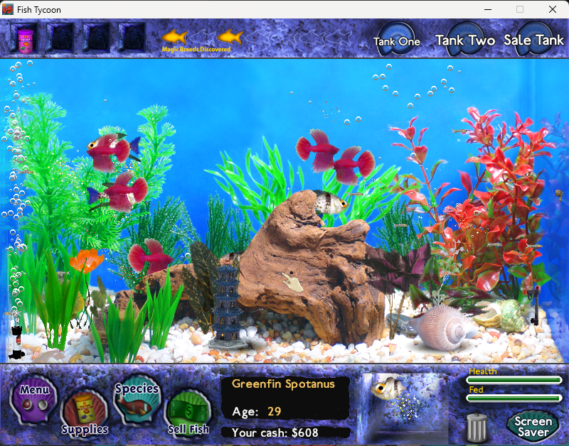 Icetheicebear's tweet photo. Over the Christmas period , I’ve been playing a old but great game!: #FishTycoon
It’s slow-paced, super chill.
I didn’t have the patience to finish it back in the day, but this time, I’m determined to complete it.
without looking up any spoilers🙈 https://t.co/TEybiL2xzM