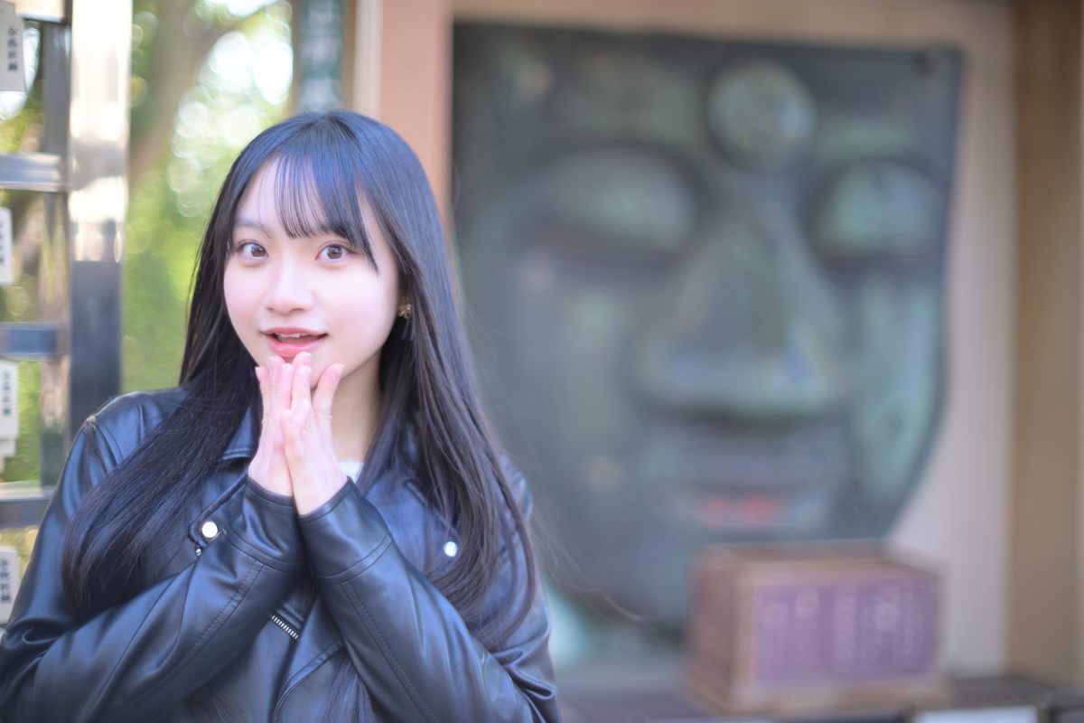 Cool Cutie Biker④ Biggest Face on Mt.Ueno #ポートレート #Kapo