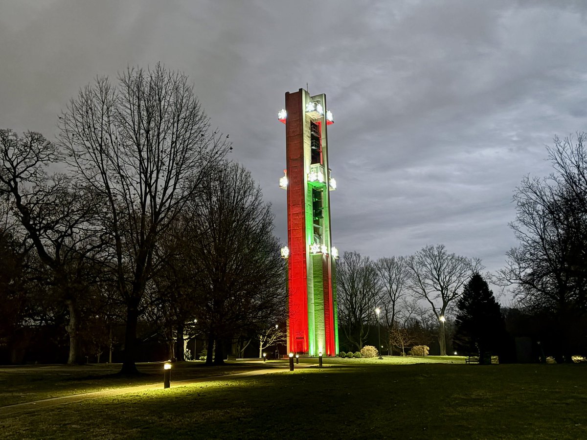 I went for a walk at dusk in Washington Park. The Carillon was rather moody this evening!