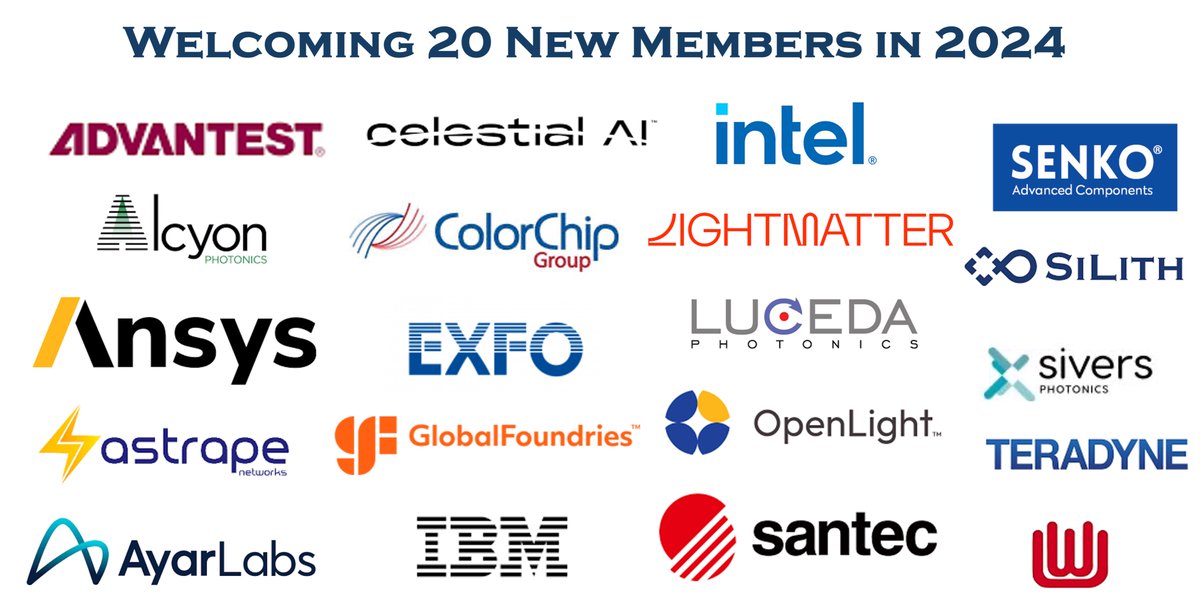 Welcoming 20 new members in 2024 #photonics #fiberoptics #siliconphotonics #standards advanced-photonics.org