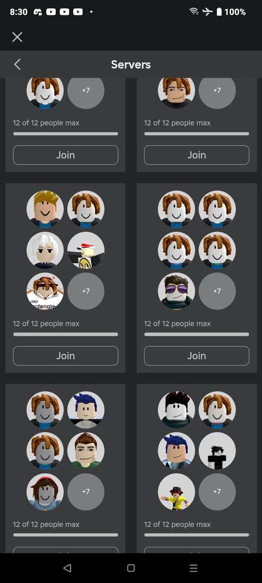 JcRedjc432's tweet photo. How Many Bots Are Here Out Of The Four Screenshots That I looked in the servers Of #bloxfruits #botproblem https://t.co/F9H2kXKzFj